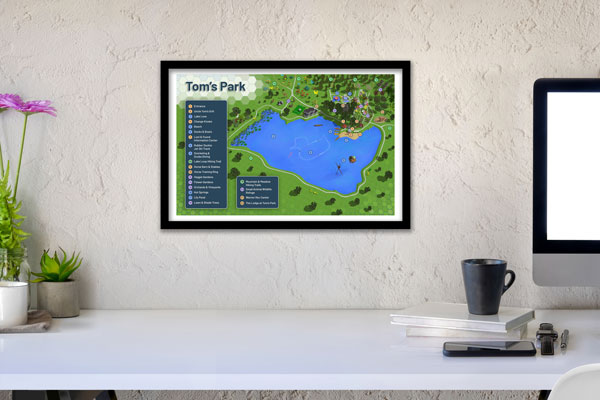Example of 11 x 17 on wall