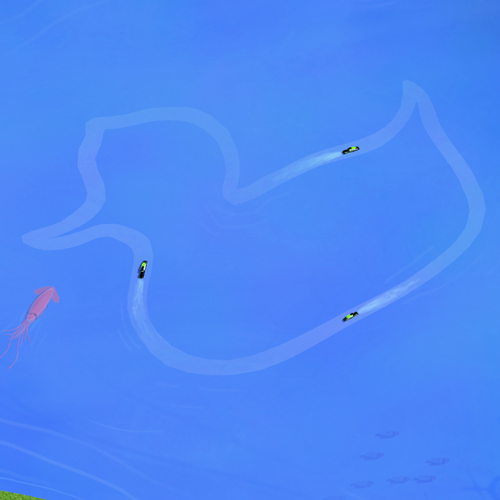 Cropped view of map